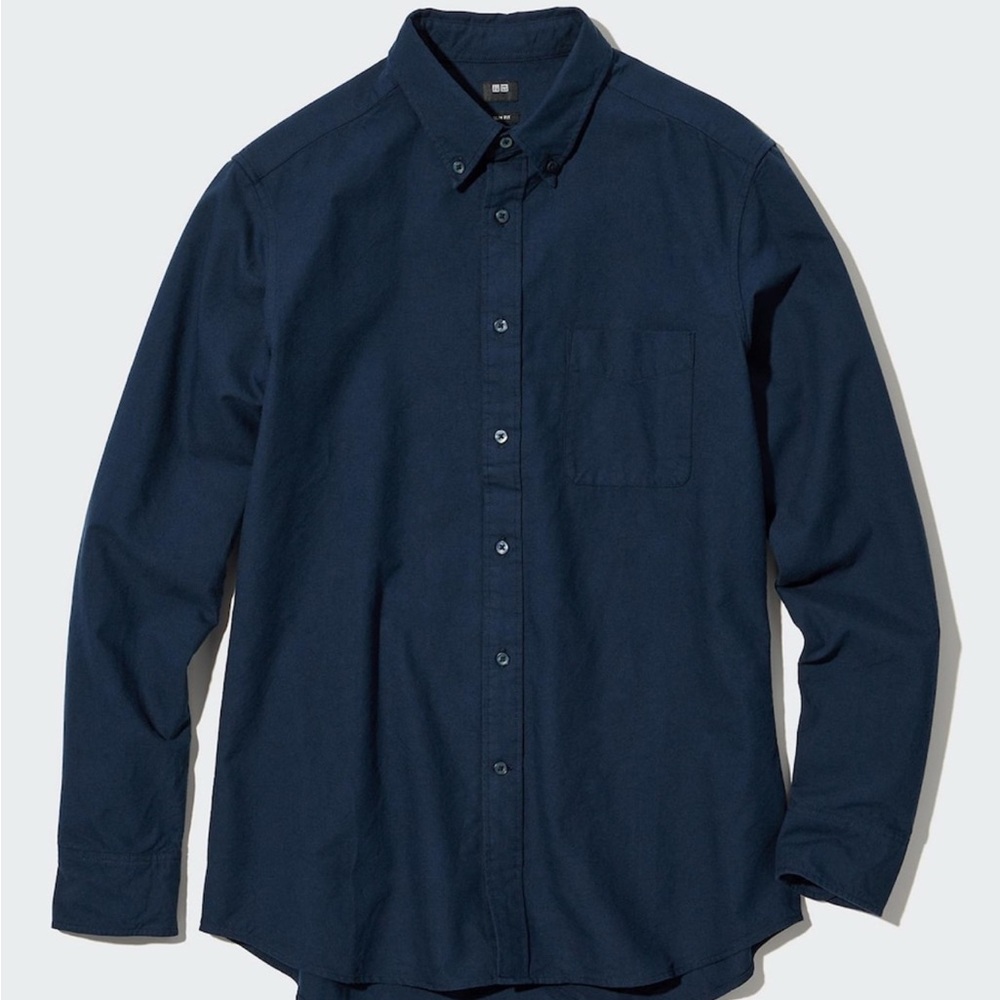 Uniqlo Blue Casual Button Down Shirt